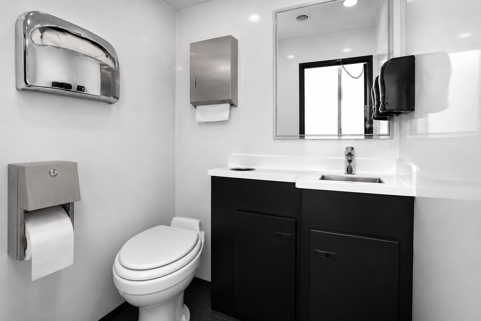 Interior · stainless fixtures